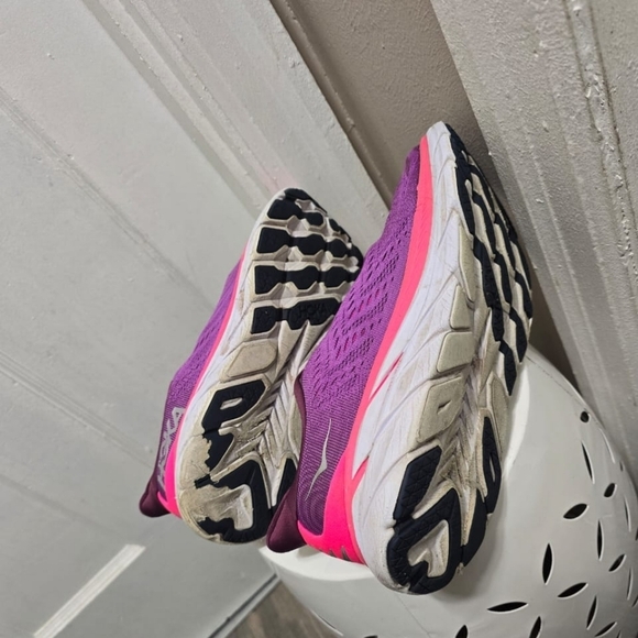 HOKA Clifton 8 Purple Cushioned Running Sneakers Size 11B🌴 - Picture 9 of 10